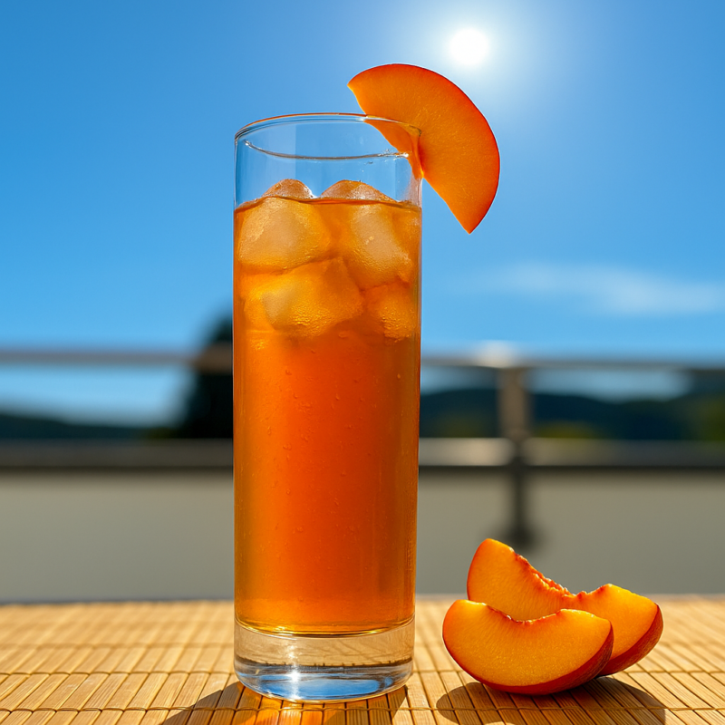 Homemade Eistee Pfirsisch - Coldbrew Tee