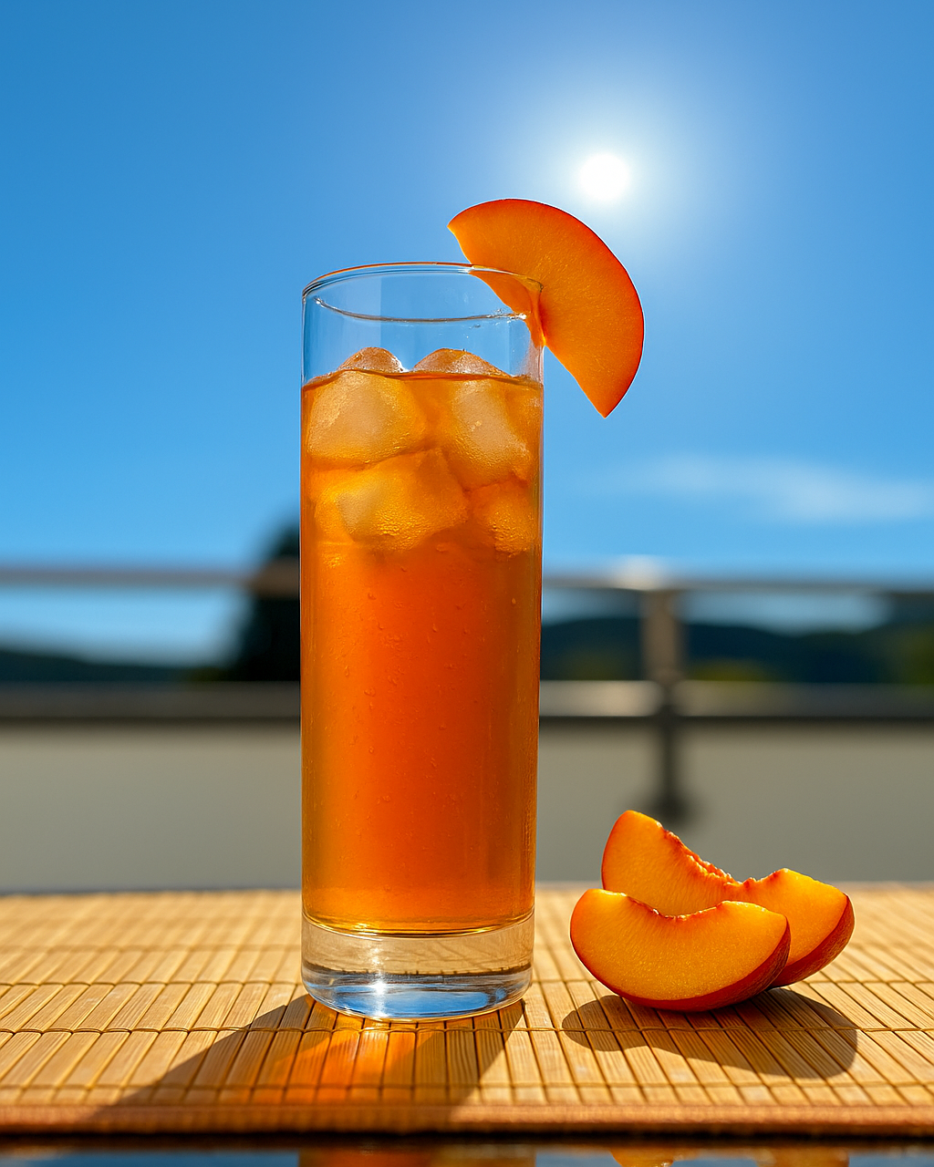 Homemade Eistee Pfirsisch - Coldbrew Tee