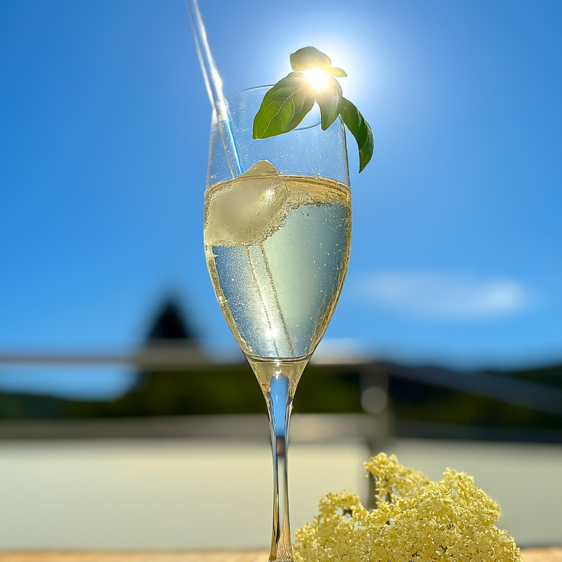 Mocktail Hugo - Holunder Secco - Coldbrew Eistee